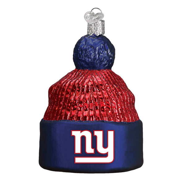 New York Giants Beanie Ornament, NFL Old World