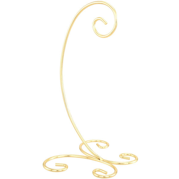 Single Gold Ornament Stand - 9 Inch
