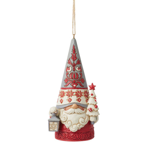 Nordic Noel Gnome with Tree Ornament - Jim Shore