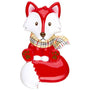 Fox Christmas Ornament Personalized