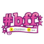 Hashtag BFF Personalized Ornament