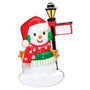 Snowman with Lamppost Ornament