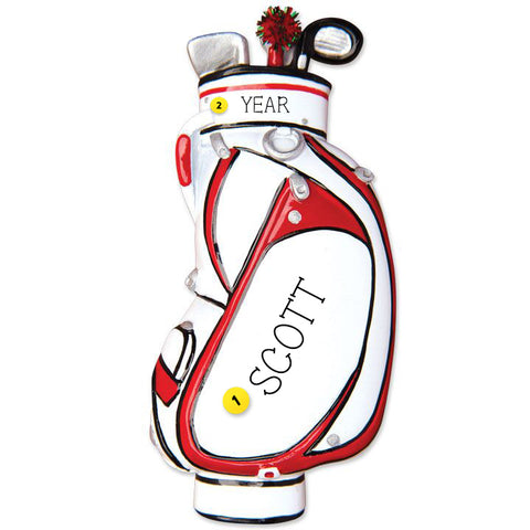 Personalized Golf Bag Ornament