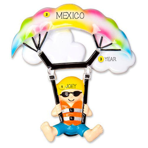 Personalized Parasailing Ornament
