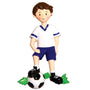 Soccer Player Boy with Ball personalized ornament