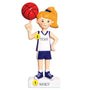 Basketball player female personalized ornament