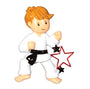 Martial Arts Karate Boy Personalized Ornament