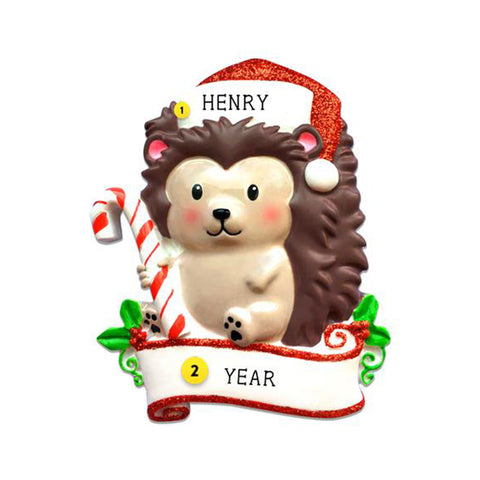 Hedgehog Christmas Ornament