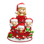 Single Mom with 3 Children Ornament For Christmas Tree