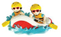 Personalized White Water Rafting Couple Ornament