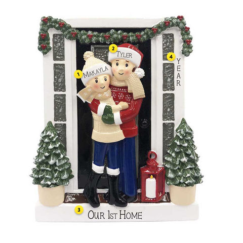 Farmhouse Couple Ornament Personalized 