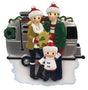 Family of 3 in RV Christmas Ornament for the tree