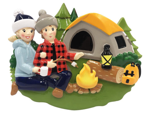 Camping Couple Ornament