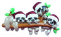 Sloth Family of Four Christmas Ornament Personalized Free