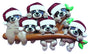 Sloth Family of Six Christmas Ornament Personalized Free