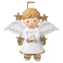 Angel Boy with Dove personalized ornament