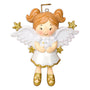 Angel girl with dove personalized ornament