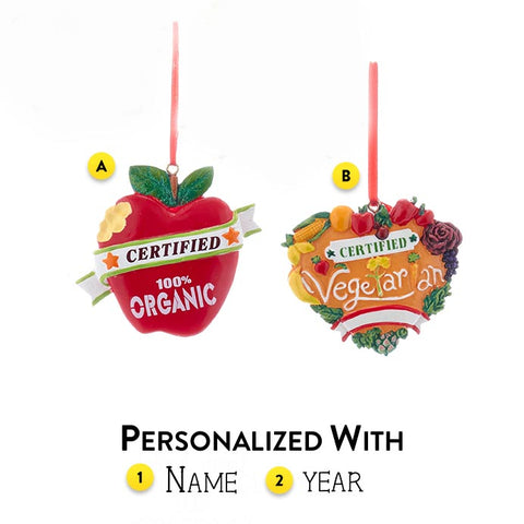 Personalized Health Food Ornaments