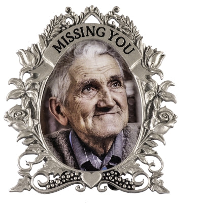 Missing You Memorial Photo Frame Ornament