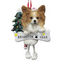 Papillion Dog Ornament for Christmas Tree