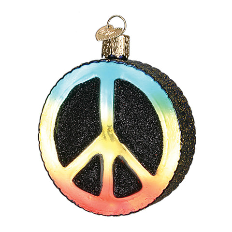 Peace Sign Ornament for Christmas Tree