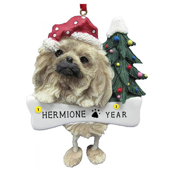 Pekingese Dog Ornament for Christmas Tree