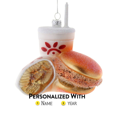 Personalized Fast Food Chicken Ornament