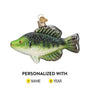 Personalized Crappie Fish Ornament 