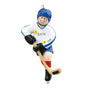 Personalized Boy Hockey Player Ornament  with Helmet, Hockey Stick and skates