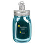 Personalized Mason Jar Ornament - Blown glass