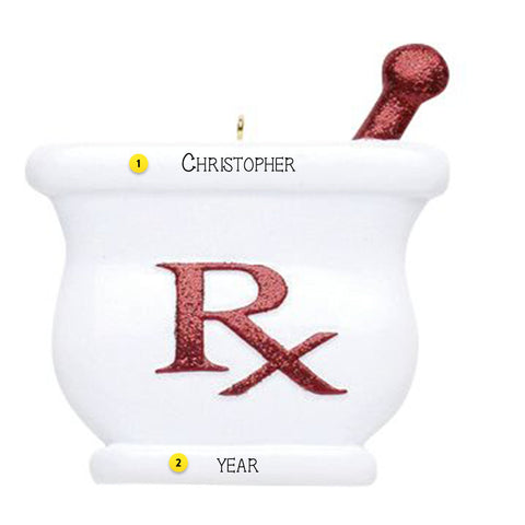 Personalized Pharmacy Ornament
