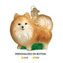 Personalized Pomeranian Dog Ornament 
