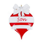 Personalized Son Flat Bulb Ornament