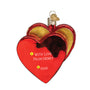 Glass Valentine Heart Chocolate Box Ornament Personalized 