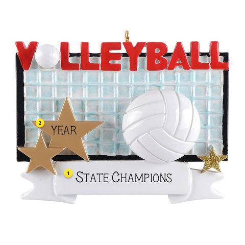 Personalized Volleyball Ornament