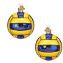 Personalized Water Polo Christmas Ornament - Blue and yellow ball