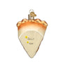 Personalized Apple Pie Slice A La Mode Ornament Blown Glass