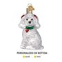 Personalized poodle ornament 