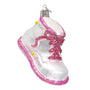 Pink Baby Bootie Christmas Ornament Personalized Old World Christmas