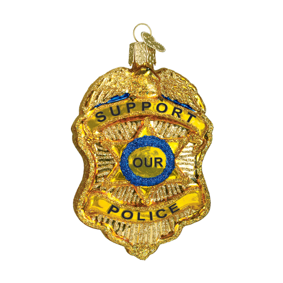 Police Badge Ornament for Christmas Tree