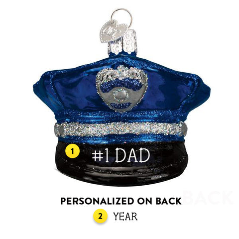 Police Officer's Cap Ornament - Old World Christmas