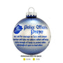 Police Officer's Prayer Ornament for Christmas Tree