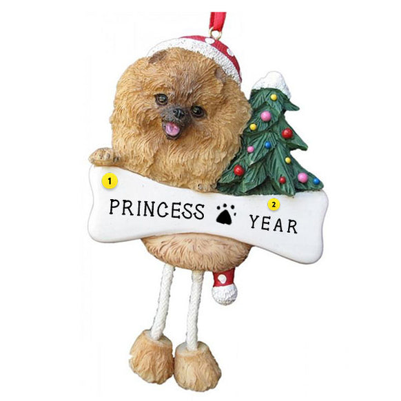 Pomeranian Dog Ornament for Christmas Tree