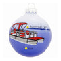 Pontoon Boat Glass Bulb Ornament