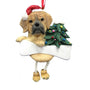 Puggle Dog Ornament for Christmas Tree