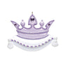 Purple Princess Crown on Fancy Pillow Christmas Ornament 