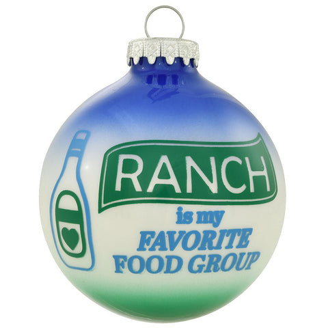 Personalized Ranch is My Favorite Food Group Ornament