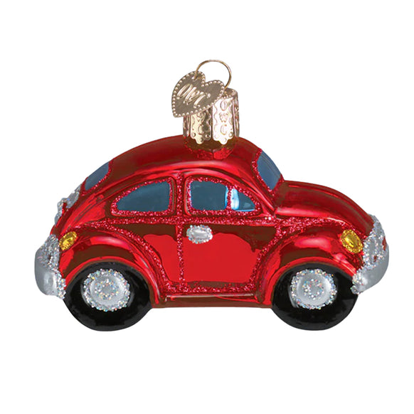 Red Buggy Car like a Beetle Car Ornament 
