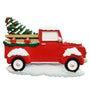 Red Truck with Christmas Tree Ornament