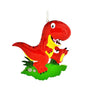 Personalized Dinosaur-T-Rex Ornament- Red